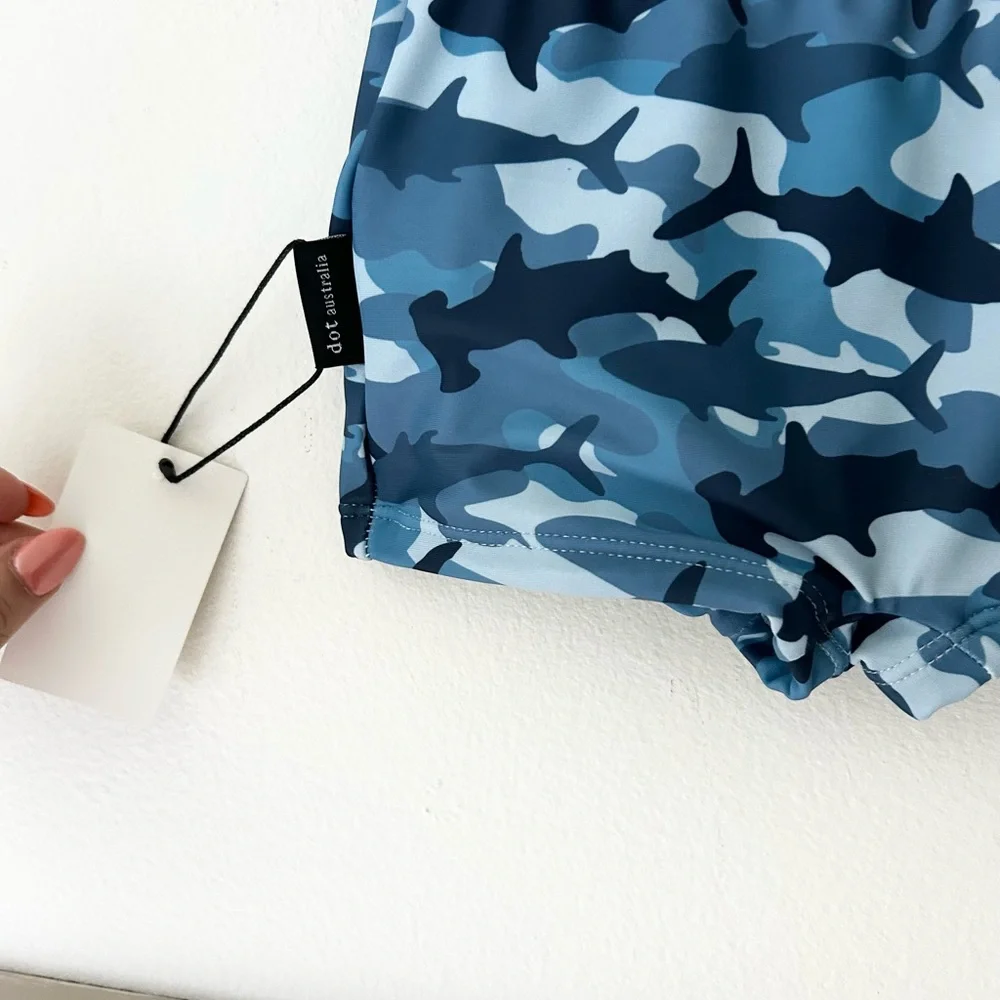 ⭐️ NEW Dot Australia 18-24 Months Nordstorm Blue Camouflage Swim Shorts